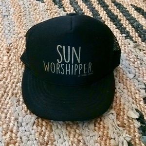 Black Trucker Hat